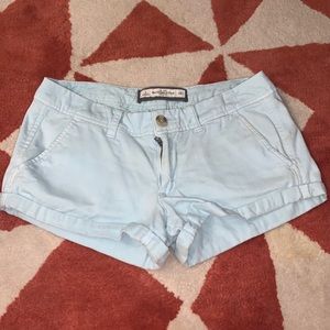 Abercrombie and Fitch chino short shorts baby blue size 2